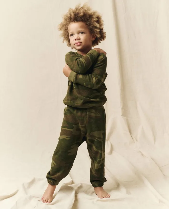 Tees and Sweats Kids The Great The Little Stadium Sweatpant Novelty Deep Woods Camo