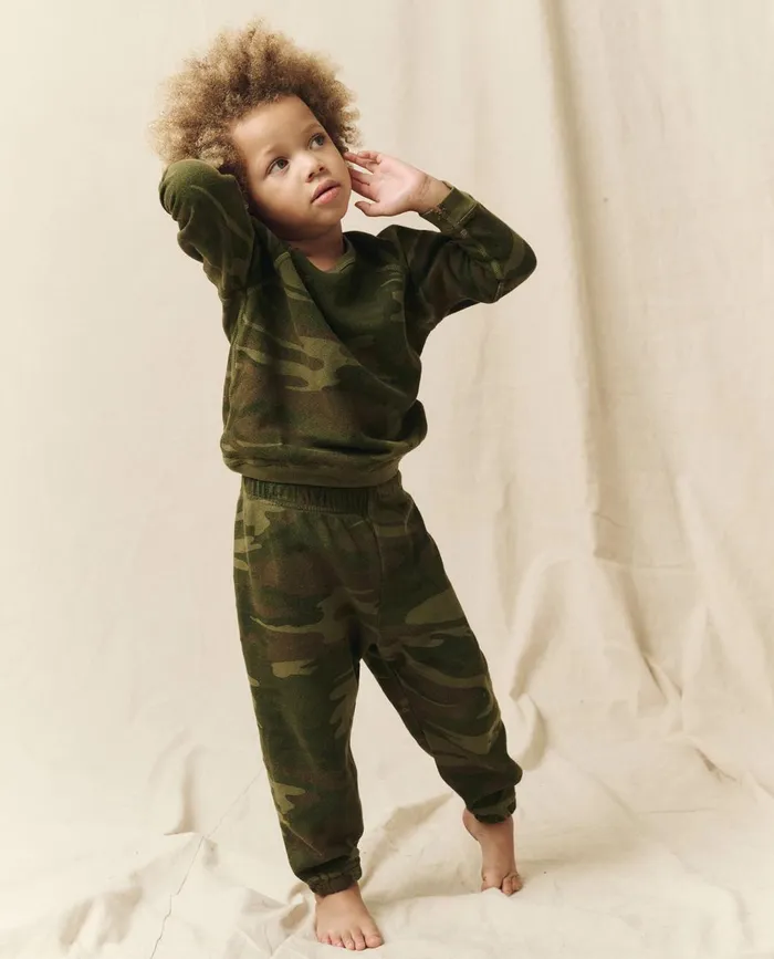 Tees and Sweats Kids The Great The Little Stadium Sweatpant Novelty Deep Woods Camo