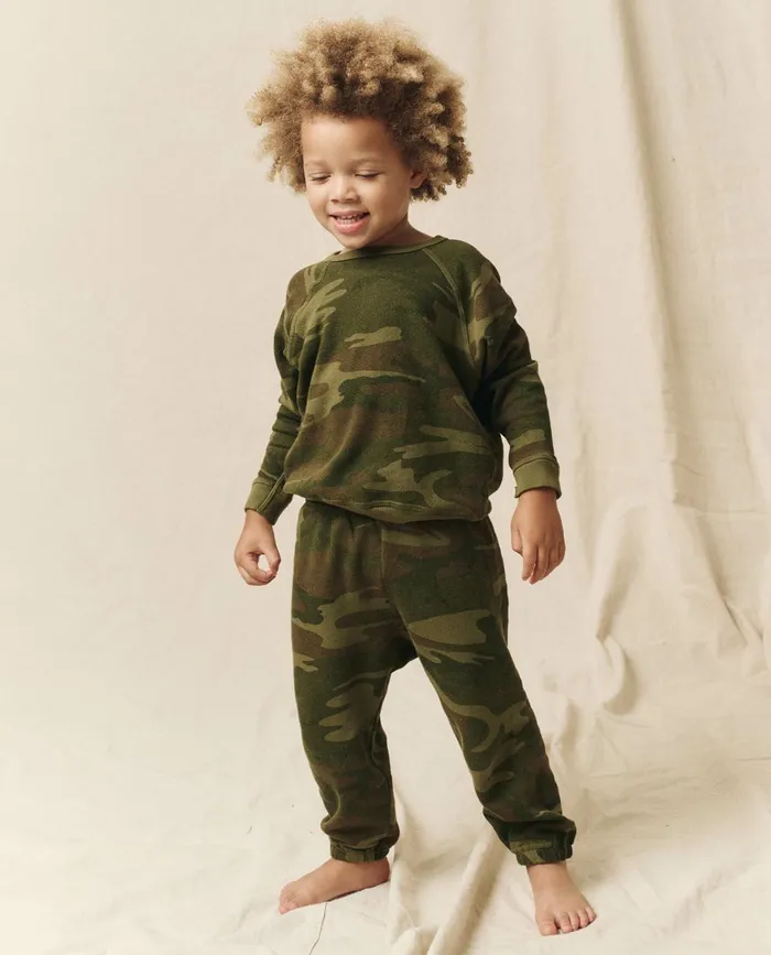 Tees and Sweats Kids The Great The Little Stadium Sweatpant Novelty Deep Woods Camo