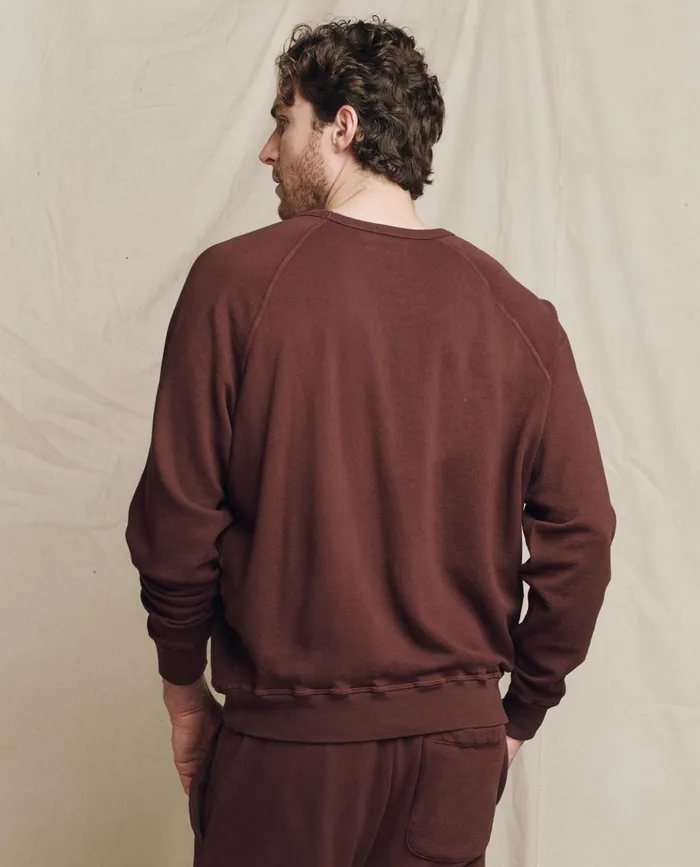 Tees and Sweats Men The Great The Men039s College Sweatshirt Toasted Walnut