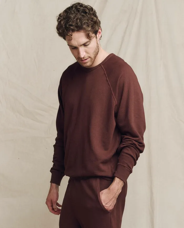 Tees and Sweats Men The Great The Men039s College Sweatshirt Toasted Walnut