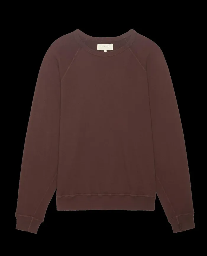 Tees and Sweats Men The Great The Men039s College Sweatshirt Toasted Walnut