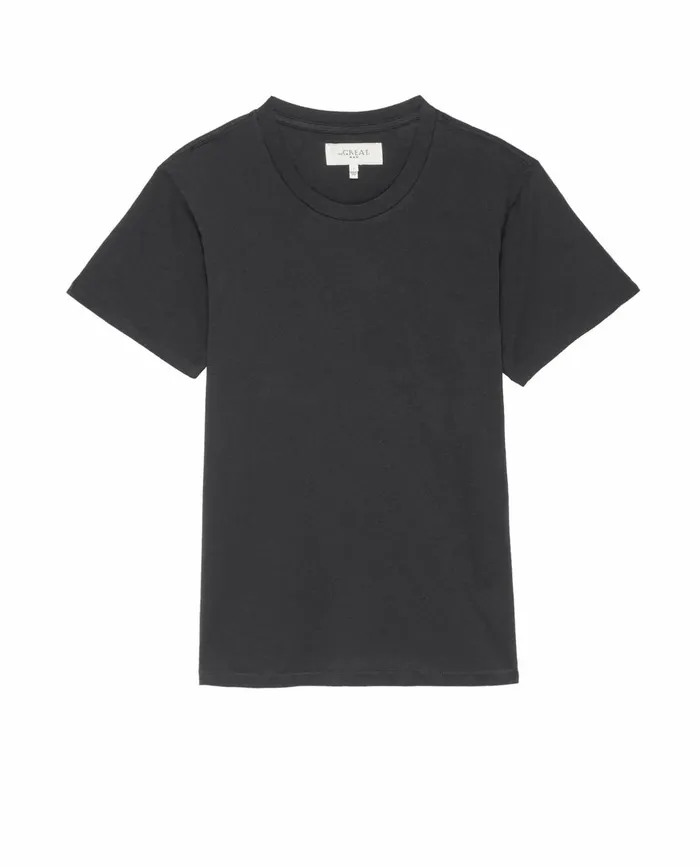 Tees and Sweats Men The Great The Men039s Slim Tee Washed Black