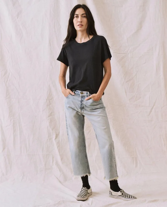 Tees Women The Great The Little Recycled Rib Tee Night
