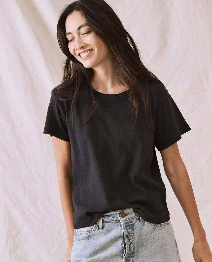Tees Women The Great The Little Recycled Rib Tee Night