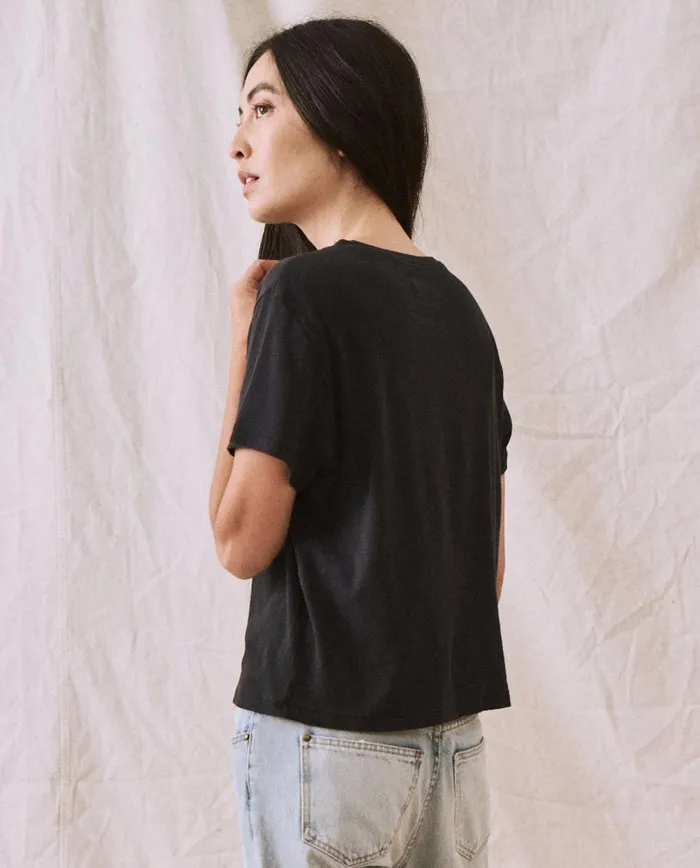Tees Women The Great The Little Recycled Rib Tee Night