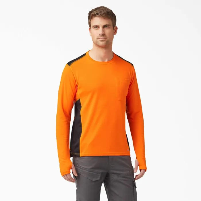 TempiQ 365 Long Sleeve Pocket TShirt Neon Orange Neon Orange na Men Dickies Hi Vis TempiQ 365 Long Sleeve Pocket TShirt Neon Orange Neon Orange na Men Dickies Hi Vis