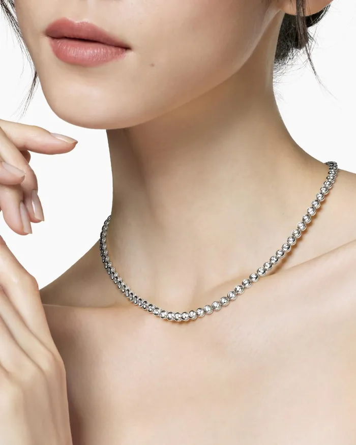 Tennis Necklace In 18K White Gold With Diamonds 47mm Women David Yurman Statement Tennis Necklace In 18K White Gold With Diamonds 47mm Women David Yurman Statement