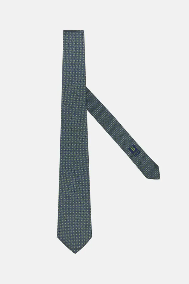 Ties Men Boggi Milano Polka Dot Silk Tie Green
