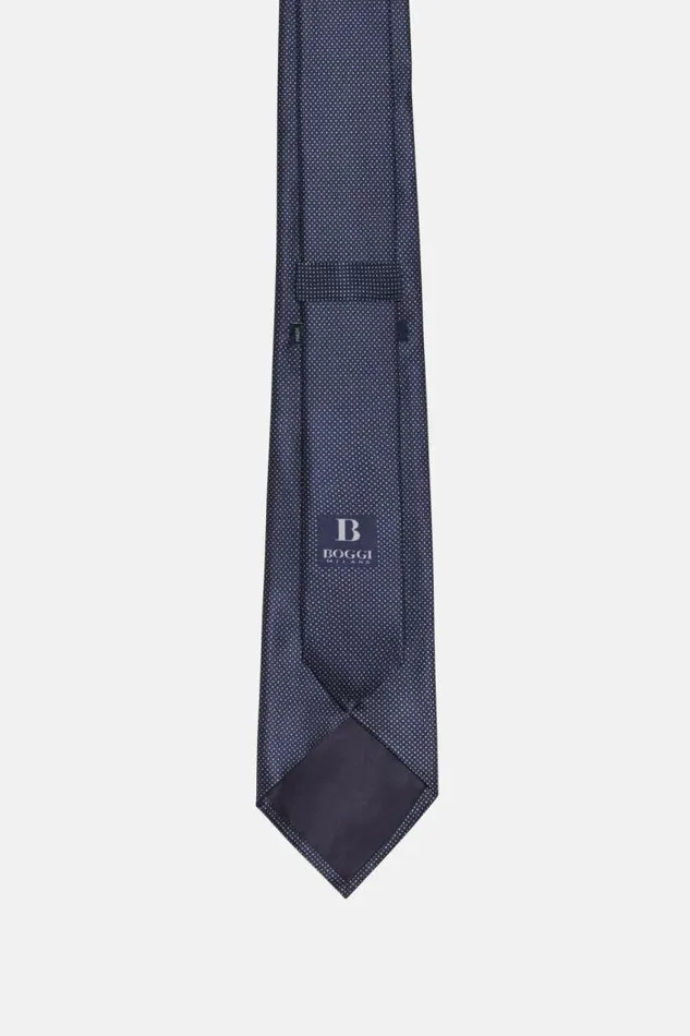 Ties Men Boggi Milano Printed Silk Ceremony Tie Navy Blue Ties Men Boggi Milano Printed Silk Ceremony Tie Navy Blue