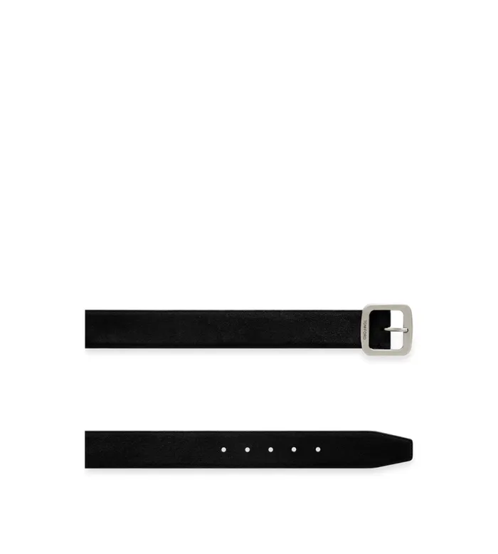 TOM FORD Belts Men SUEDE SQUARE BELT Black TOM FORD Belts Men SUEDE SQUARE BELT Black