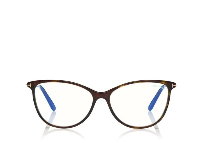 TOM FORD Blue Block Collection Women BLUE BLOCK SOFT ROUND OPTICALS Dark Havana TOM FORD Blue Block Collection Women BLUE BLOCK SOFT ROUND OPTICALS Dark Havana