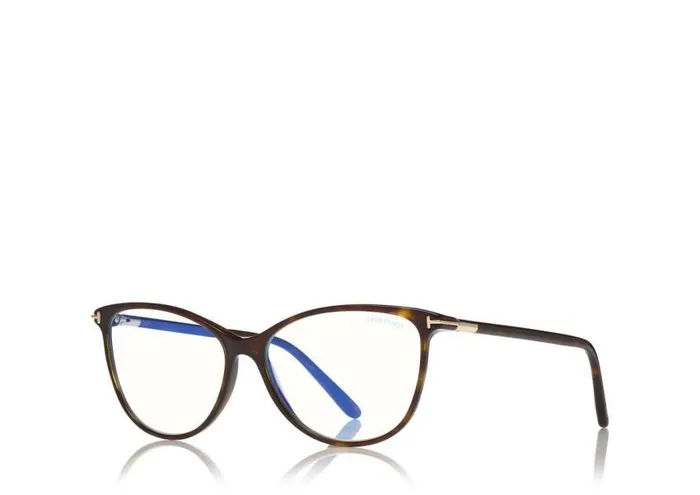 TOM FORD Blue Block Collection Women BLUE BLOCK SOFT ROUND OPTICALS Dark Havana TOM FORD Blue Block Collection Women BLUE BLOCK SOFT ROUND OPTICALS Dark Havana