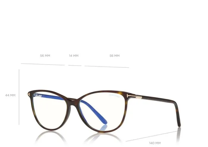 TOM FORD Blue Block Collection Women BLUE BLOCK SOFT ROUND OPTICALS Dark Havana TOM FORD Blue Block Collection Women BLUE BLOCK SOFT ROUND OPTICALS Dark Havana