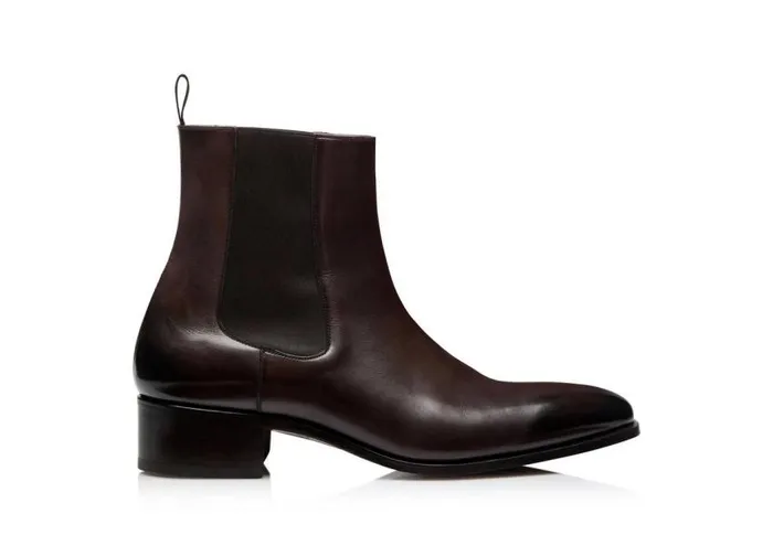 TOM FORD Boots Men BURNISHED LEATHER ALEC CHELSEA BOOT