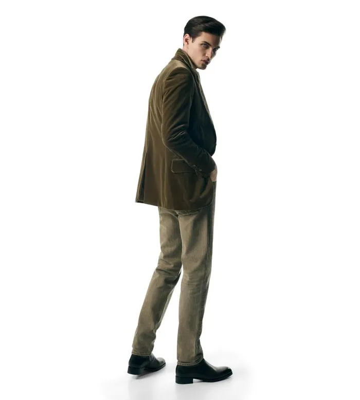 TOM FORD Denim Men KHAKI STANDARD FIT DENIM Khaki TOM FORD Denim Men KHAKI STANDARD FIT DENIM Khaki