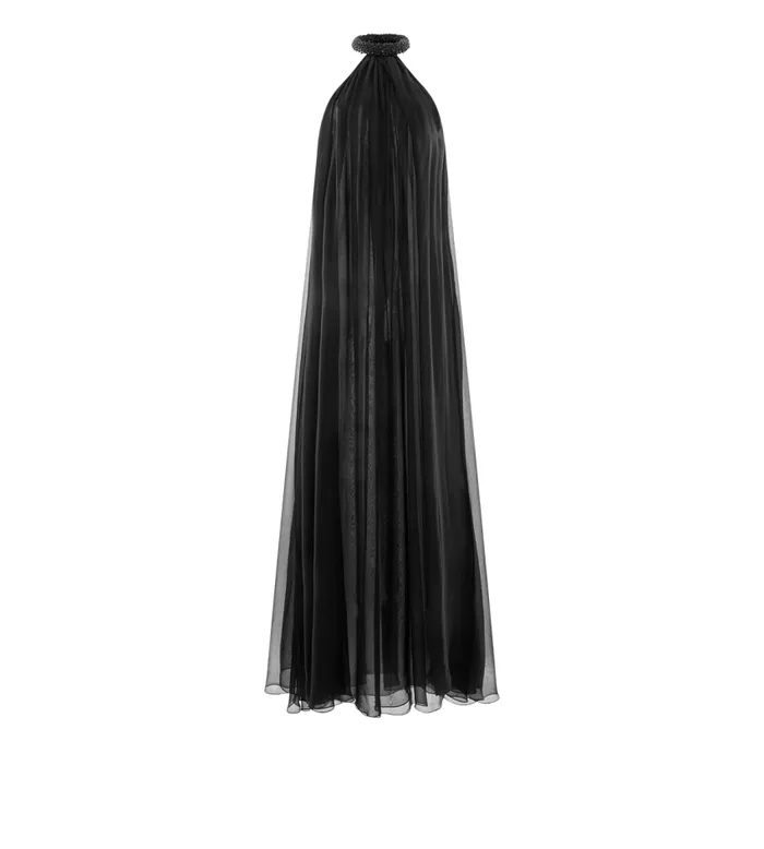 TOM FORD Dresses Women HALTERNECK EVENING DRESS WITH EMBROIDERY Black