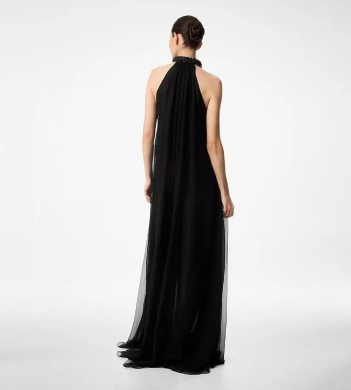 TOM FORD Dresses Women HALTERNECK EVENING DRESS WITH EMBROIDERY Black TOM FORD Dresses Women HALTERNECK EVENING DRESS WITH EMBROIDERY Black
