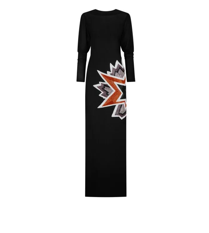 TOM FORD Dresses Women KAPOW EVENING DRESS Black and Multicolor