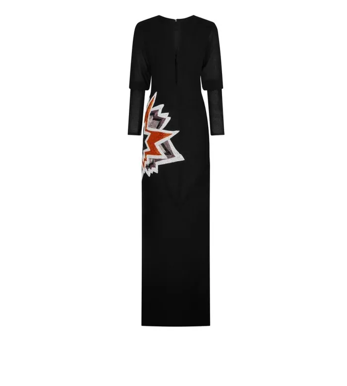 TOM FORD Dresses Women KAPOW EVENING DRESS Black and Multicolor TOM FORD Dresses Women KAPOW EVENING DRESS Black and Multicolor