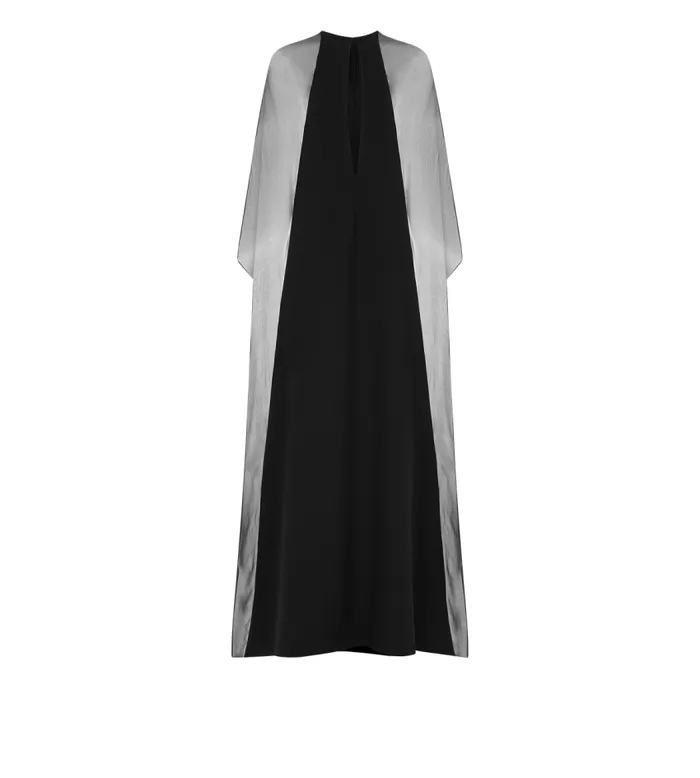TOM FORD Dresses Women SILK CREPE CHIFFON KAFTAN Black