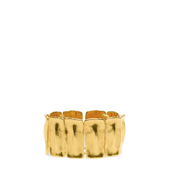 TOM FORD Jewelry Women BRASS CROC BRACELET Vintage Gold