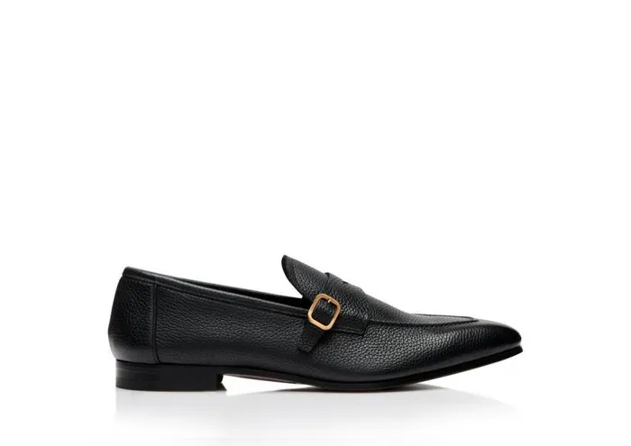 TOM FORD Loafers Men BUTTERY LARGE GRAIN DOVER LOAFER Black