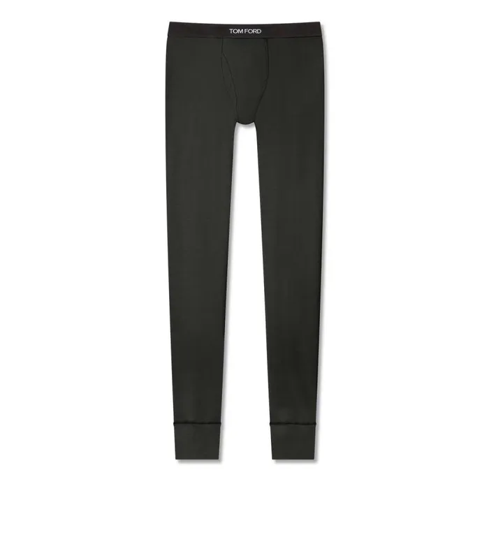 TOM FORD Pajama Pants and Long Johns Men COTTON LONG JOHNS Military Green