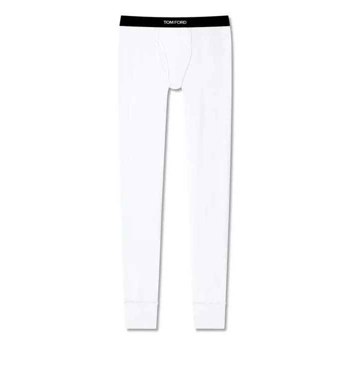 TOM FORD Pajama Pants and Long Johns Men COTTON LONG JOHNS White