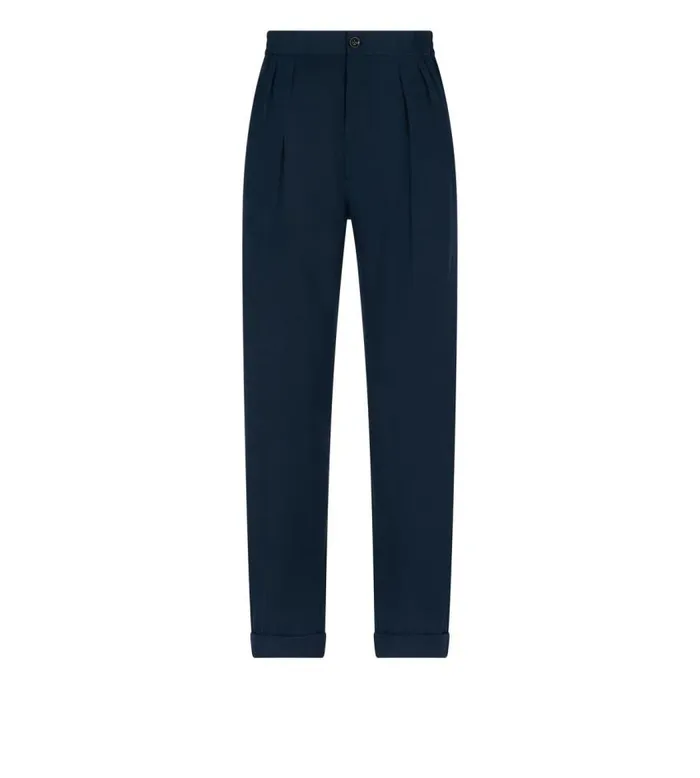 TOM FORD Pants and Shorts Men LIGHTWEIGHT LYOCELL PLEAT LOUNGE PANT Ink Blue