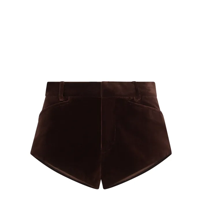 TOM FORD Pants and Shorts Women COTTON VELVET MINI SHORTS