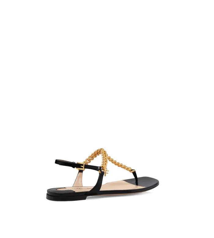 TOM FORD Sandals Women SHINY LEATHER ZENITH THONG SANDAL Black TOM FORD Sandals Women SHINY LEATHER ZENITH THONG SANDAL Black