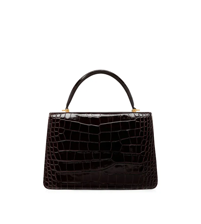 TOM FORD Shoulder Bags Women SHINY STAMPED CROCODILE LEATHER WHITNEY MEDIUM TOP HANDLE TOM FORD Shoulder Bags Women SHINY STAMPED CROCODILE LEATHER WHITNEY MEDIUM TOP HANDLE
