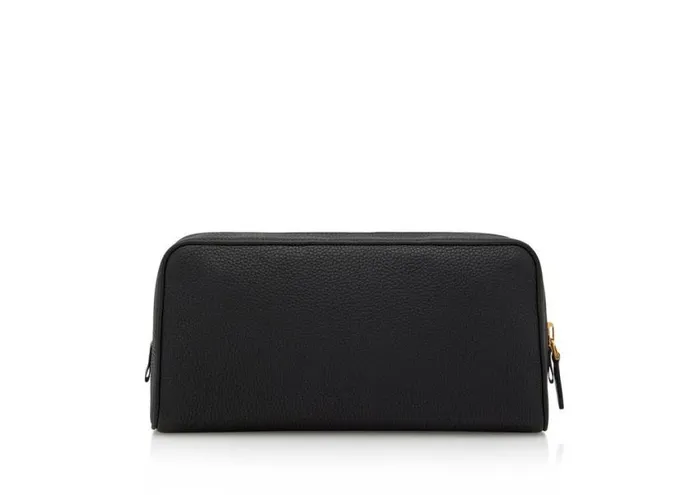 TOM FORD Small Leather Goods Men GRAIN LEATHER SMART TOILETRY BAG Black TOM FORD Small Leather Goods Men GRAIN LEATHER SMART TOILETRY BAG Black