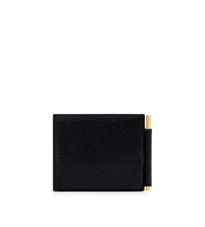 TOM FORD Small Leather Goods Men GRAINED LEATHER MONEY CLIP WALLET Black TOM FORD Small Leather Goods Men GRAINED LEATHER MONEY CLIP WALLET Black