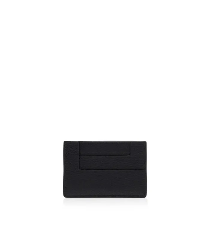 TOM FORD Small Leather Goods Women GRAIN LEATHER CLASSIC TF CARD HOLDER Black TOM FORD Small Leather Goods Women GRAIN LEATHER CLASSIC TF CARD HOLDER Black
