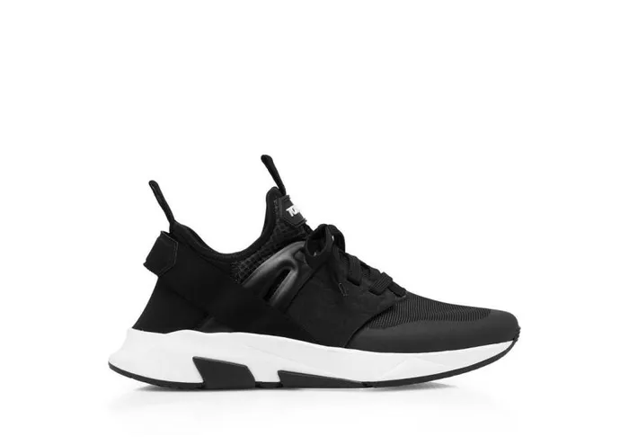 TOM FORD Sneakers Men NEOPRENE SUEDE JAGO SNEAKER Black White