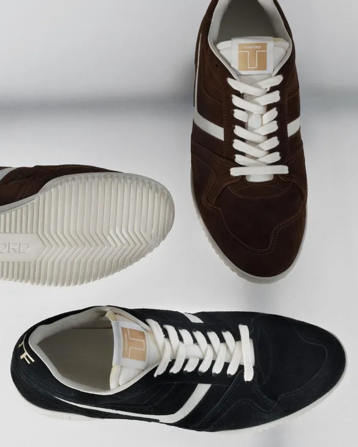 TOM FORD Sneakers Men SUEDE JACKSON SNEAKER Black TOM FORD Sneakers Men SUEDE JACKSON SNEAKER Black