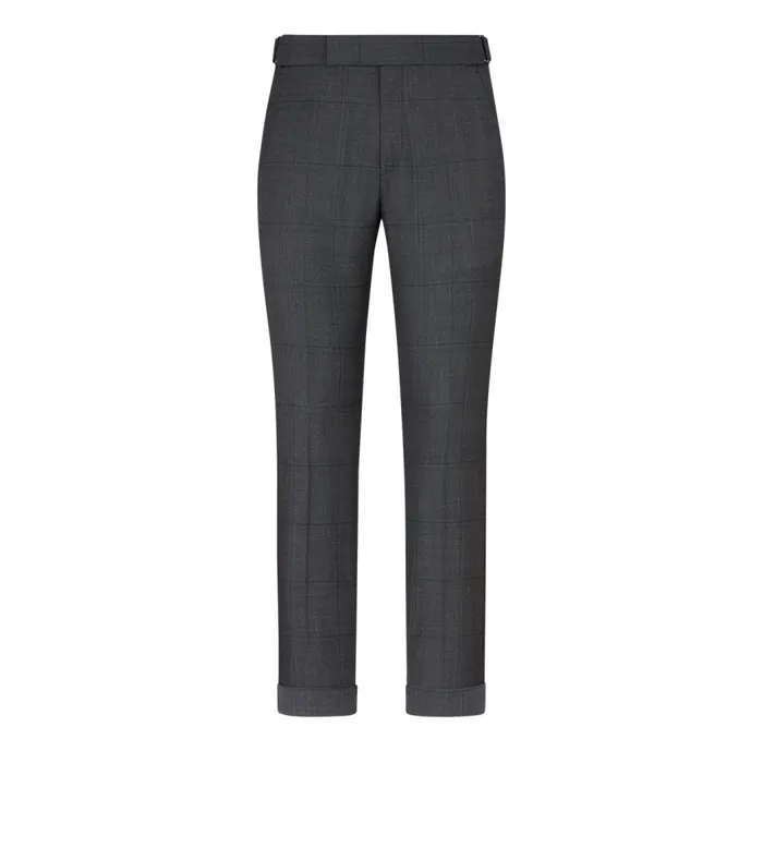 TOM FORD Suits Men GRAND OVERCHECK SHELTON SUIT Dark Grey TOM FORD Suits Men GRAND OVERCHECK SHELTON SUIT Dark Grey