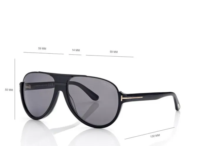 TOM FORD Sunglasses Men POLARIZED DIMITRY SUNGLASSES Black TOM FORD Sunglasses Men POLARIZED DIMITRY SUNGLASSES Black