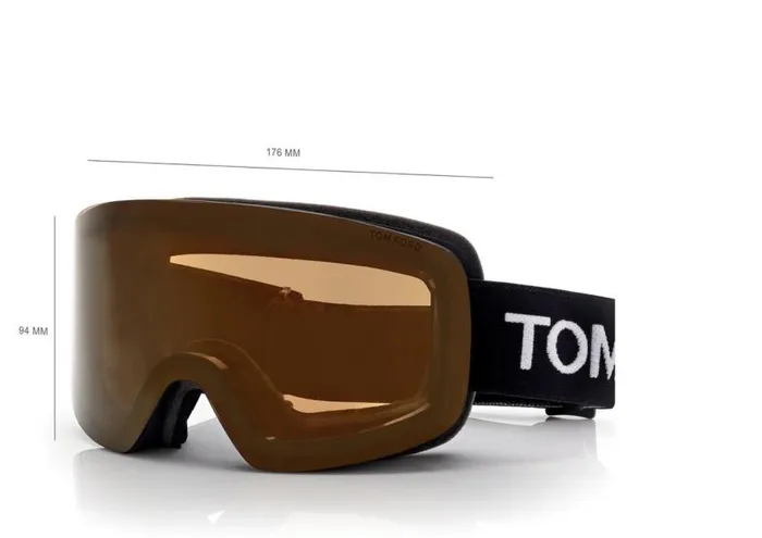 TOM FORD Sunglasses MenWomen SKI GOGGLES Blacksmoke