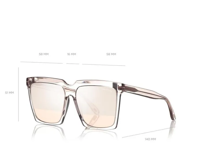 TOM FORD Sunglasses Women SABRINA SUNGLASSES Pink Champagne TOM FORD Sunglasses Women SABRINA SUNGLASSES Pink Champagne
