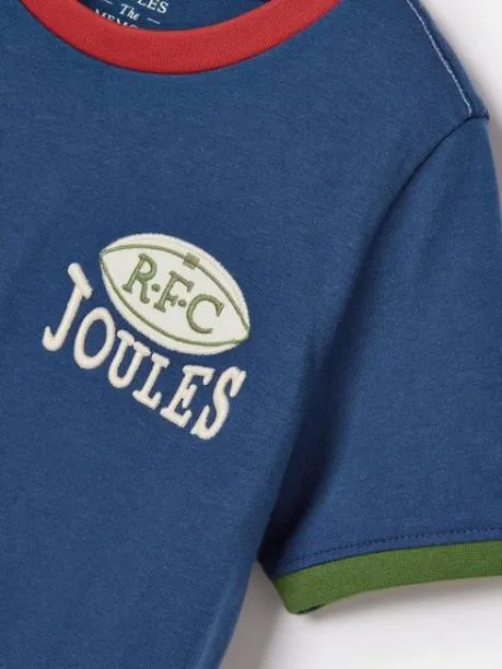 Tops and TShirts Boys Joules Blue Applique TShirt