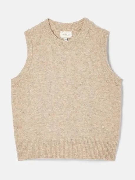 Tops and TShirts Women Joules Camel Regular Fit Knitted Vest
