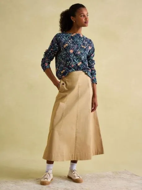 Tops and TShirts Women Joules Navy Floral Boat Neck Breton Top