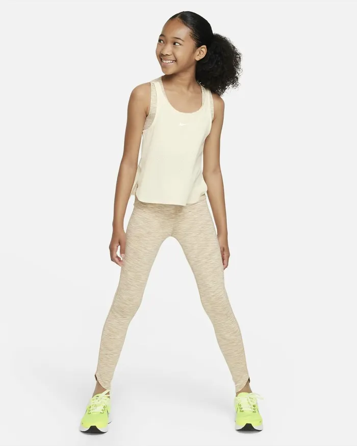 Tops And TShirts Kids Nike DriFIT One Hempcoconut Milkwhite