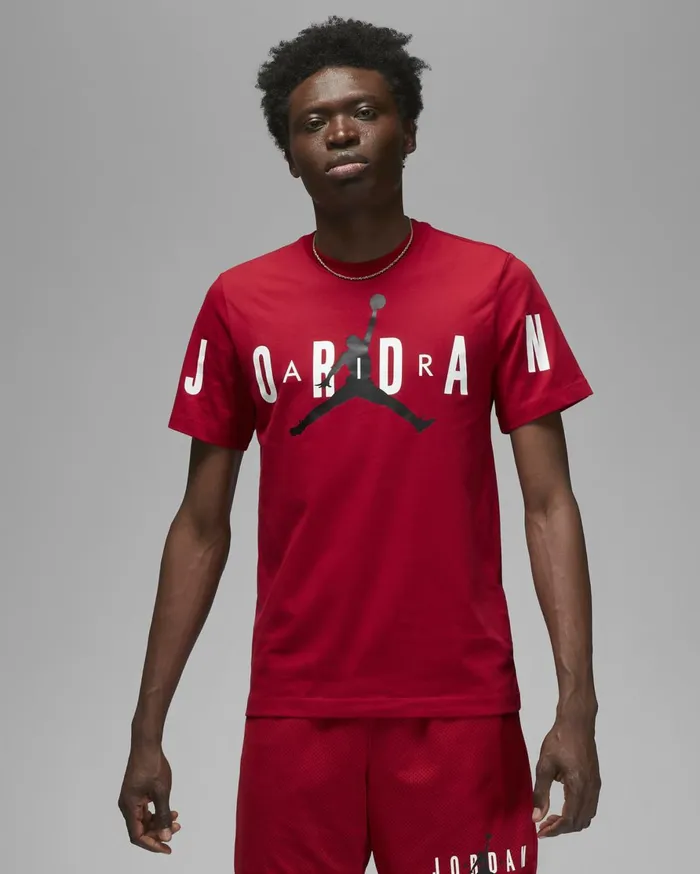 Tops And TShirts Men Nike Jordan Air Gym Redblackwhite