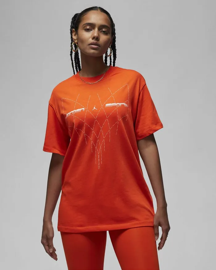 Tops And TShirts Women Nike Jordan Sport Picante Redsail