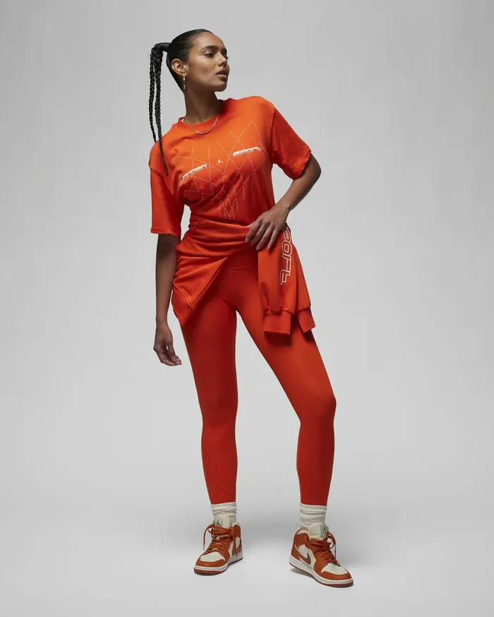 Tops And TShirts Women Nike Jordan Sport Picante Redsail