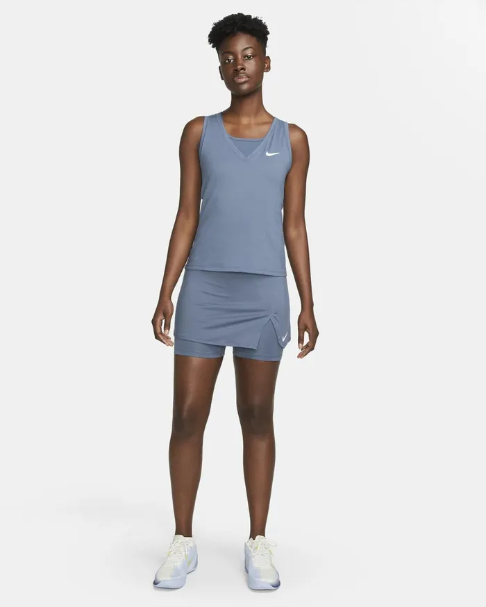 Tops And TShirts Women Nike NikeCourt Victory Diffused Bluewhite